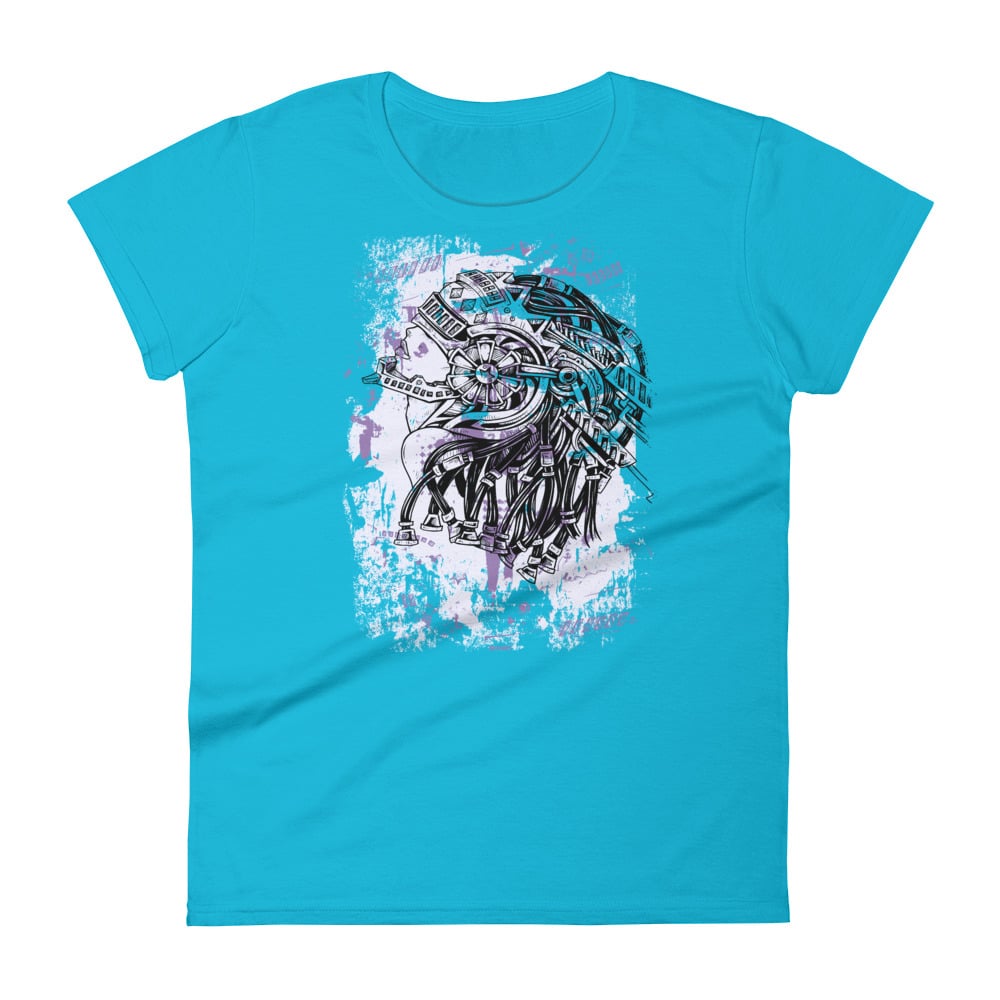 Steampunk Virtual Reality T-shirt - Blue