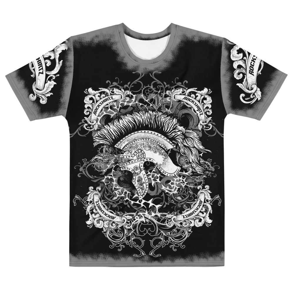 Roman Helmet All-Over Print T-shirt Front