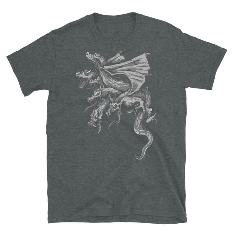 Hydra Dragon T-shirt Dark Heather