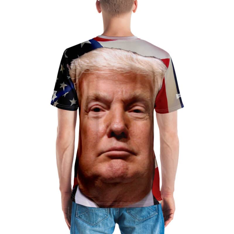 Donald Trump Face 3D Print T-shirt Back