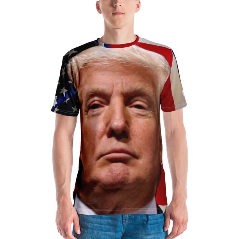Donald Trump Face 3D Print T-shirt Front