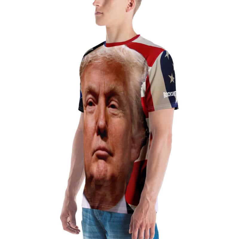 Donald Trump Face 3D Print T-shirt Left Side