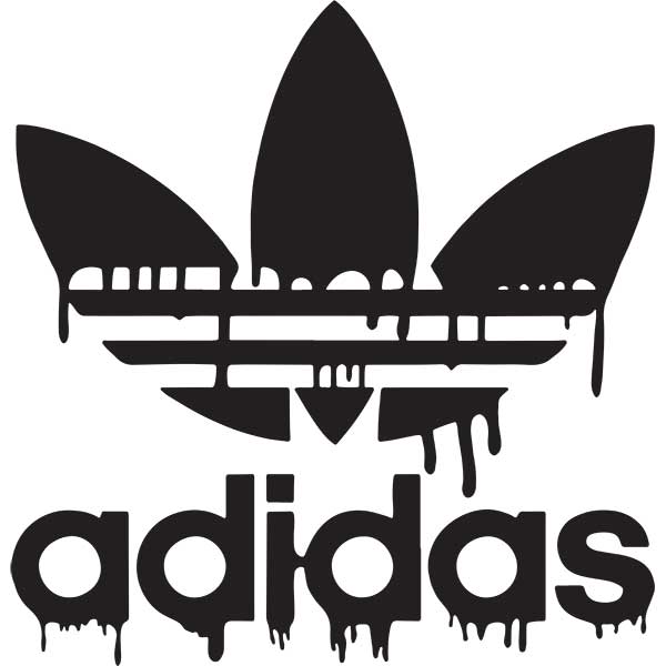 Adidas Blood Drip Decal Sticker - - Thriftysigns