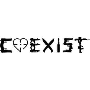 Coexsist Guns Decal Sticker