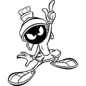 Marvin Martian Decal Sticker