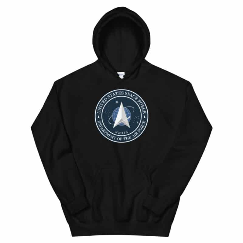 United States Space Force Hoodie Black