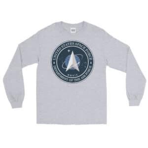 United States Space Force T-shirt Long Sleeve Grey