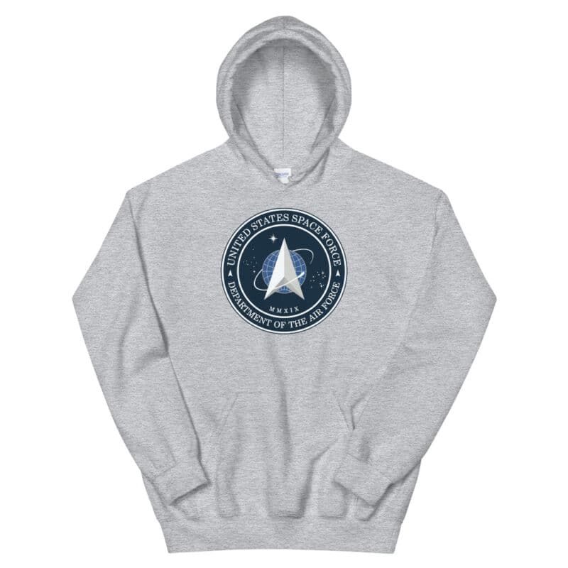 United States Space Force Hoodie Grey