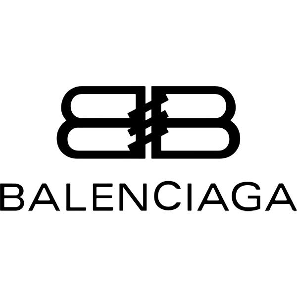 balenciaga logo white