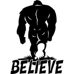 Believe In Bigfoot Decal Sticker