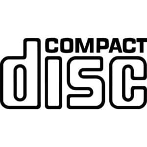 Compact Disc Logo Decal Sticker