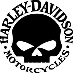 Harley Davidson Skull Decal Sticker