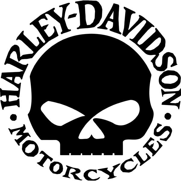 Motorcycle Truck Car Sticker Harley Davidson Logo Cutz Rear Window Decal LW 