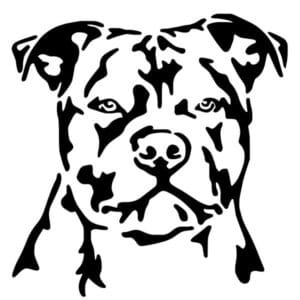Pitbull Dog Decal Sticker