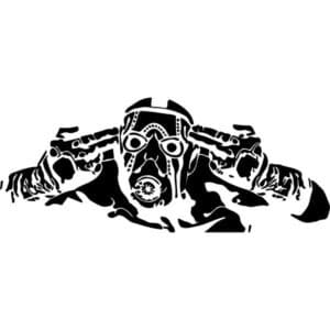 Psycho Borderlands Decal Sticker