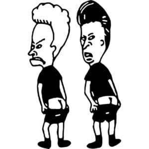 Beavis Butthead Decal Sticker