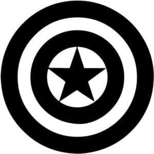 Captain America Shield Decal Sticker