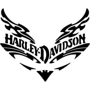 Harley Davidson Wings Decal Sticker