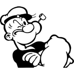 Popeye Decal Sticker