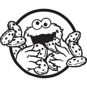 Sesame Street Cookie Monster Decal Sticker
