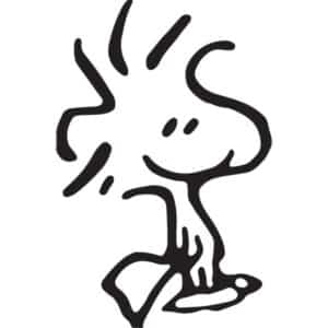 Woodstock Charlie Brown Decal Sticker