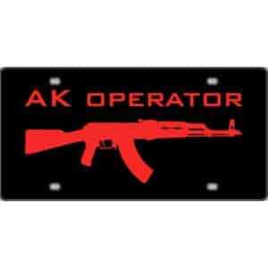 AK-Operator-License-Plate
