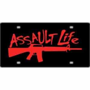 Assault-Life-Gun-License-Plate