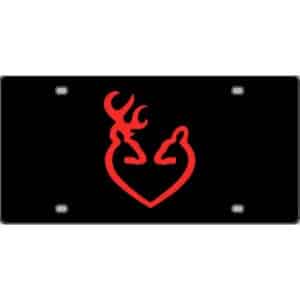 Browning-Heart-License-Plate