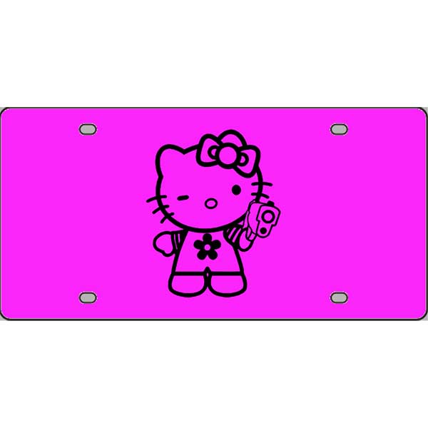 Hello-Kitty-Gangster-License-Plate