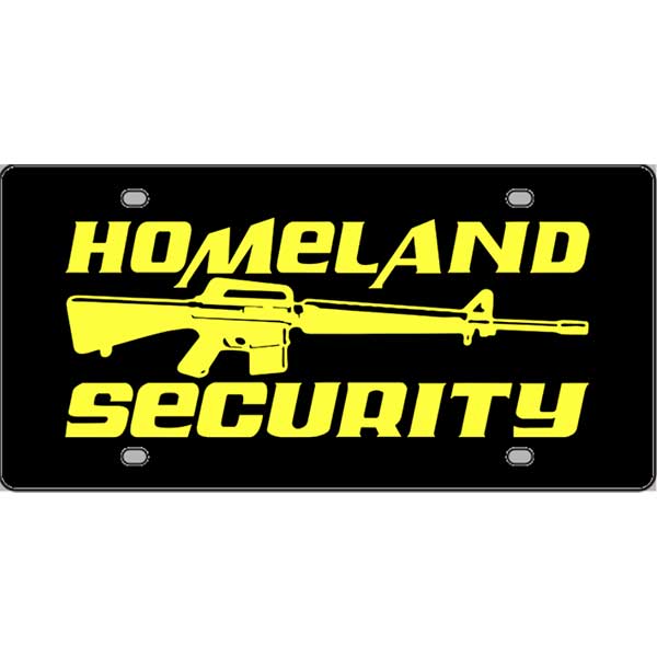 Homeland-Security-Gun-License-Plate