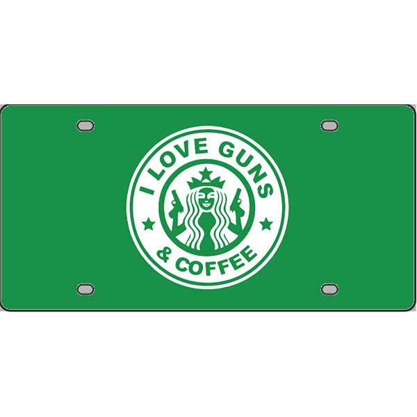 I-Love-Guns-Coffee-License-Plate