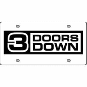 3-Doors-Down-Band-License-Plate