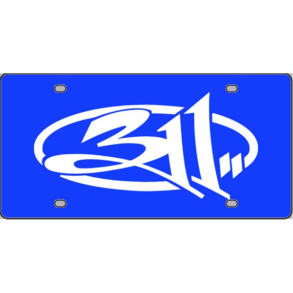 311-Band-Logo-License-Plate