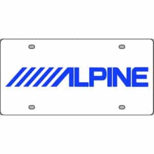 Alpine-Car-Audio-License-Plate