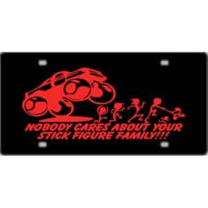 Nobody-Cares-Stick-Figure-Family-License-Plate