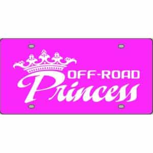 Off-Road-Princess-License-Plate