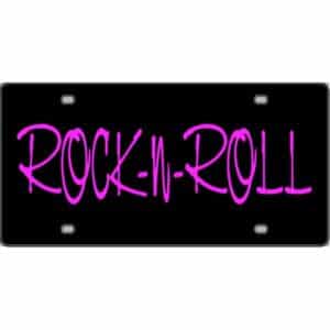 Rock-N-Roll-B-License-Plate