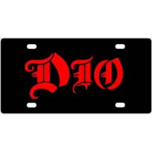 Dio Band Logo License Plate
