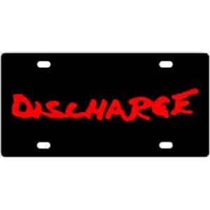Discharge License Plate