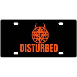 Disturbed Band Logo License Plate