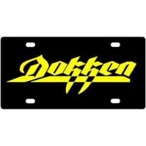 Dokken License Plate