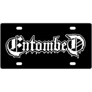 Entombed Band Logo License Plate