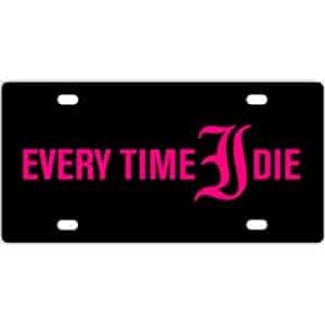 Every Time I Die Band Logo License Plate