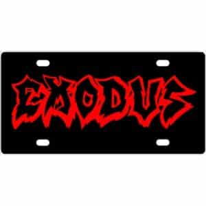 Exodus Band Logo License Plate