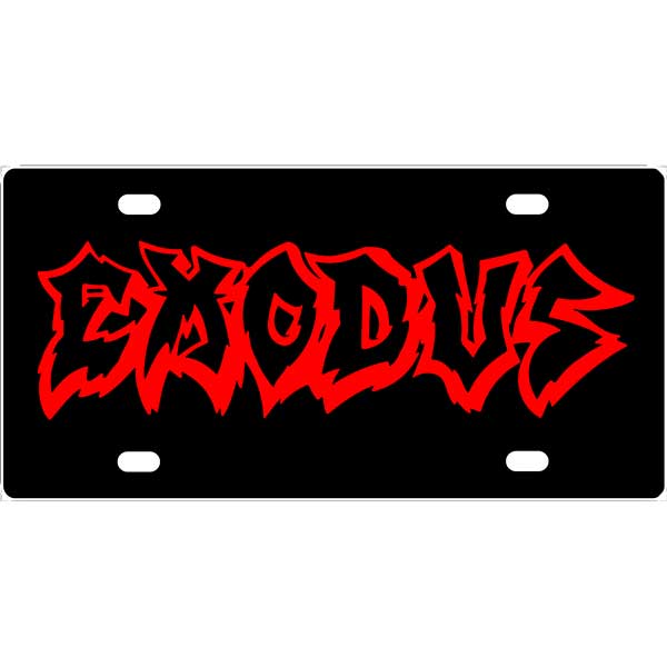 Exodus Band Logo License Plate