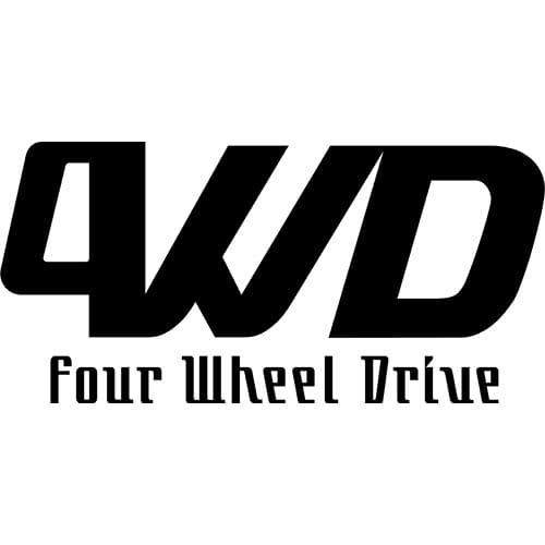 4WD-A Four Wheel Drive Decal Sticker