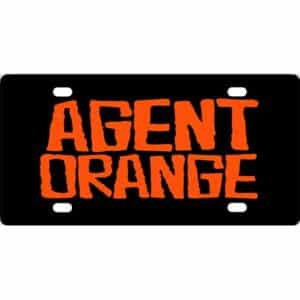 Agent Orange Band Logo License Plate