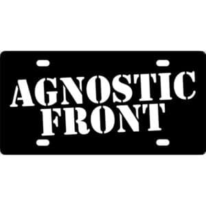 Agnostic Front Band Logo License Plate