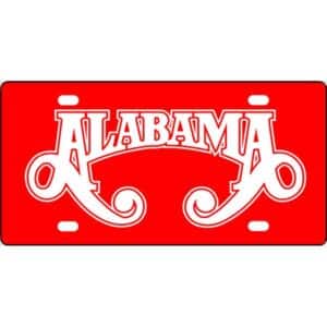 Alabama Band Logo License Plate