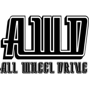 All Wheel Drive Decal Sticker
